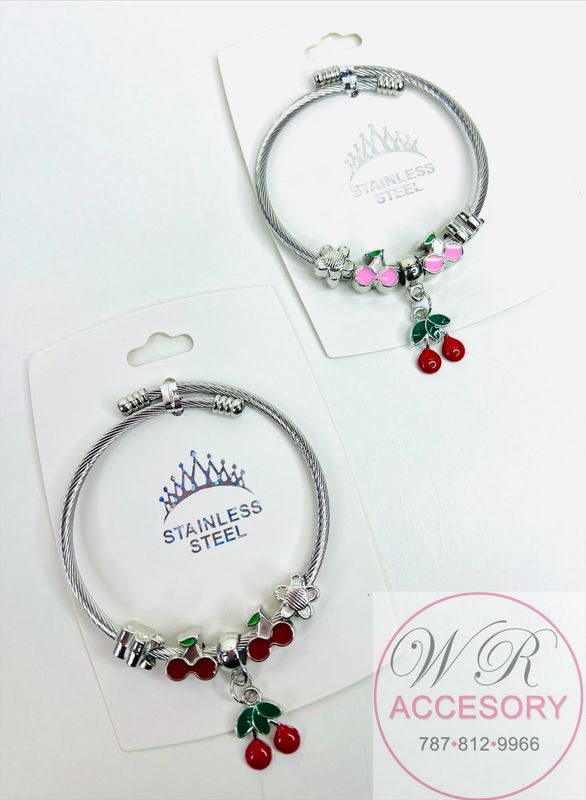 RBT-2288R  Pulseras stainless steel 12Pcs 