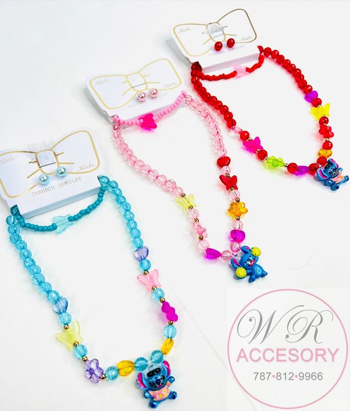 RNK-0915R Collar + pantallas + pulseras