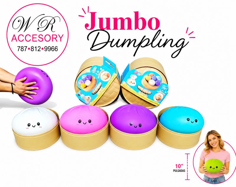 JS-25-02 Jumbo Dumpling 1 pcs- Color Surtido
