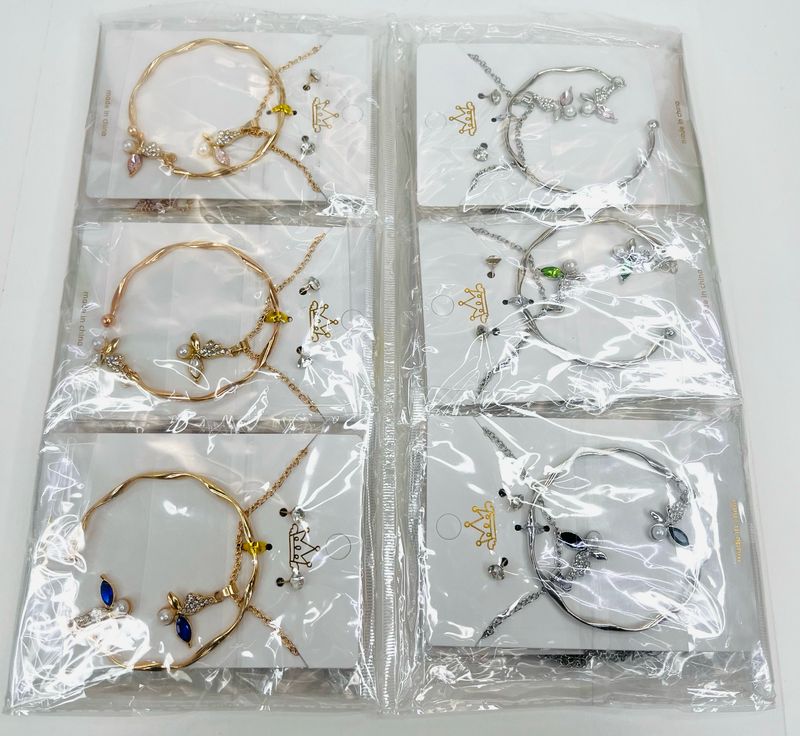 RNK-0826R6 set collar, Pulseras y collar 12Pcs  