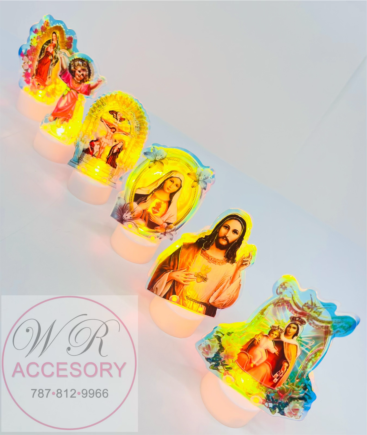 ANV-1817 Luces de figuras religiosas 12Pcs 