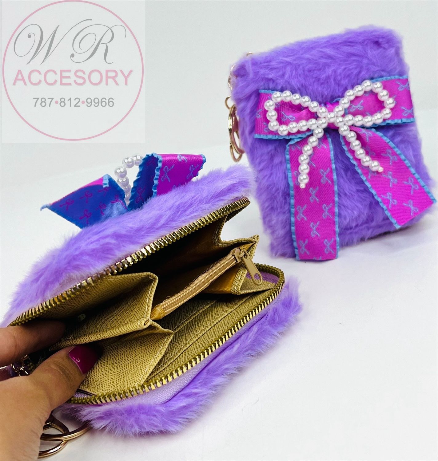 MBG-1629 wallet mini violeta 1PCS 