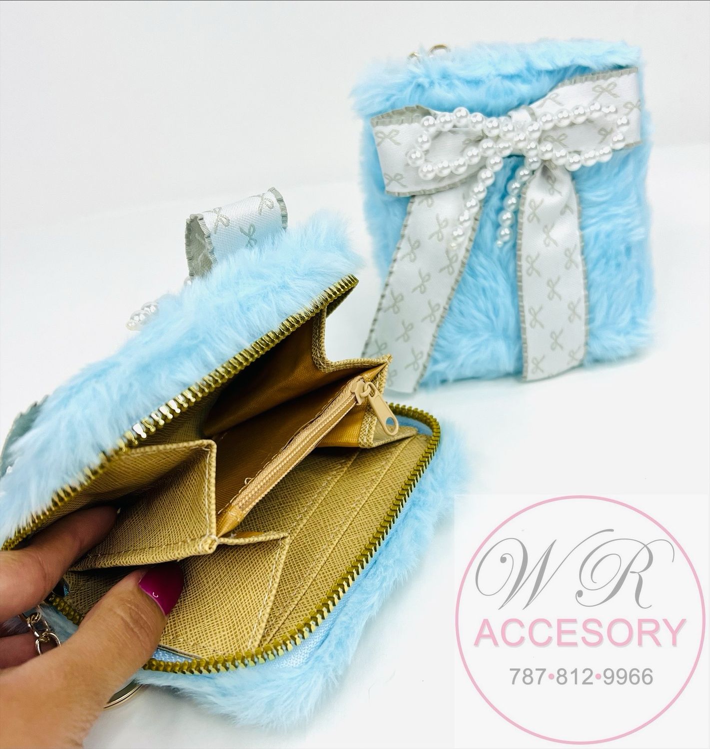 MBG-1629 Wallet mini azul 1PCS 
