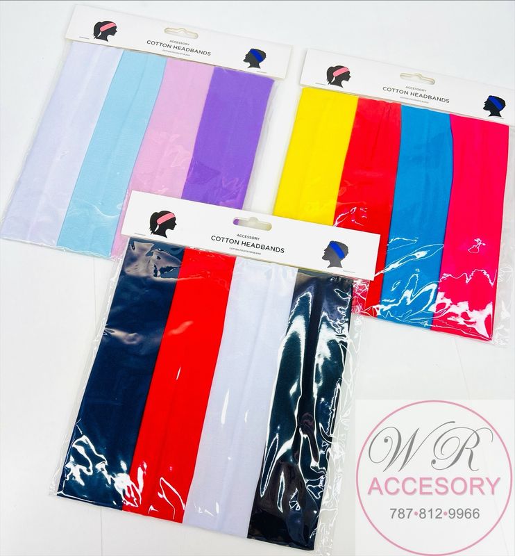 RHW-0419R Headbands 12Pcs 
