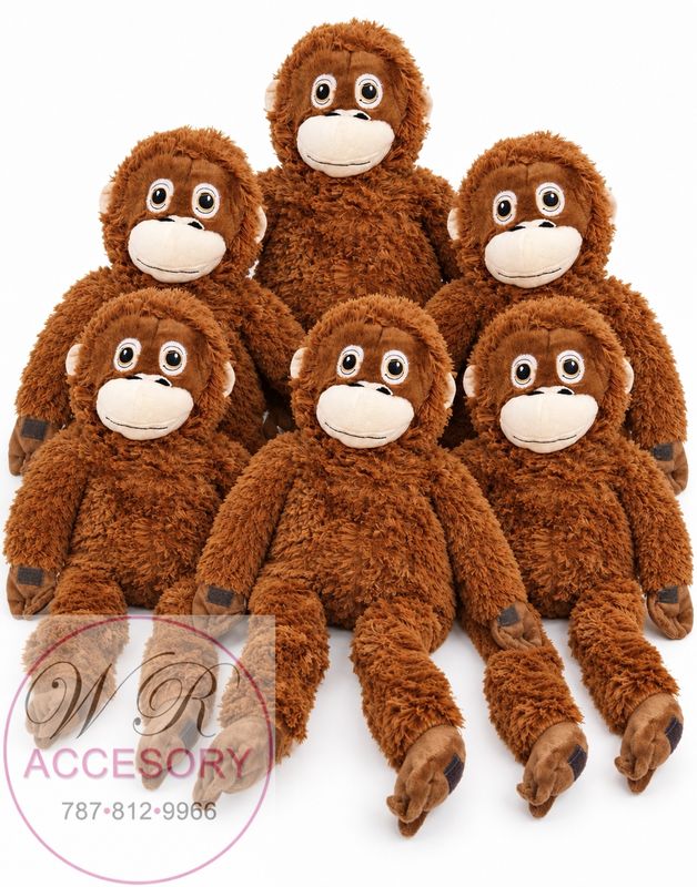 55-300 Punch the monkey stuffed animal 6 pcs