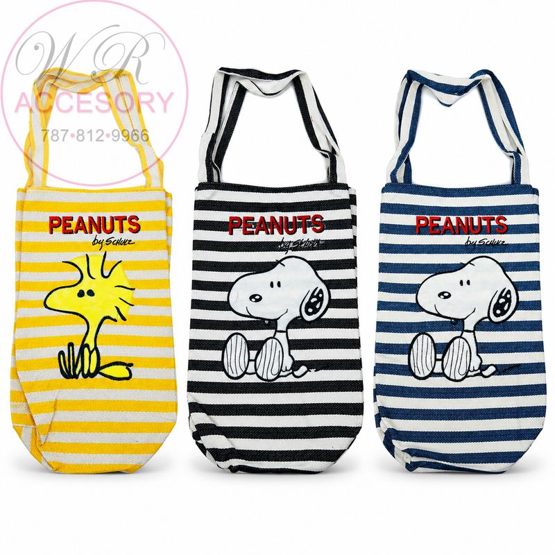 LBG-0160 Snoopy Tote Bags 6 pcs