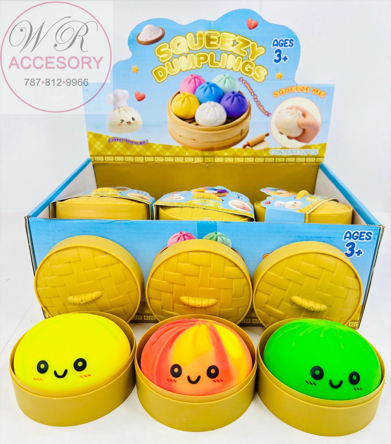 DNV-3511 Dumplings squishy 12Pcs 