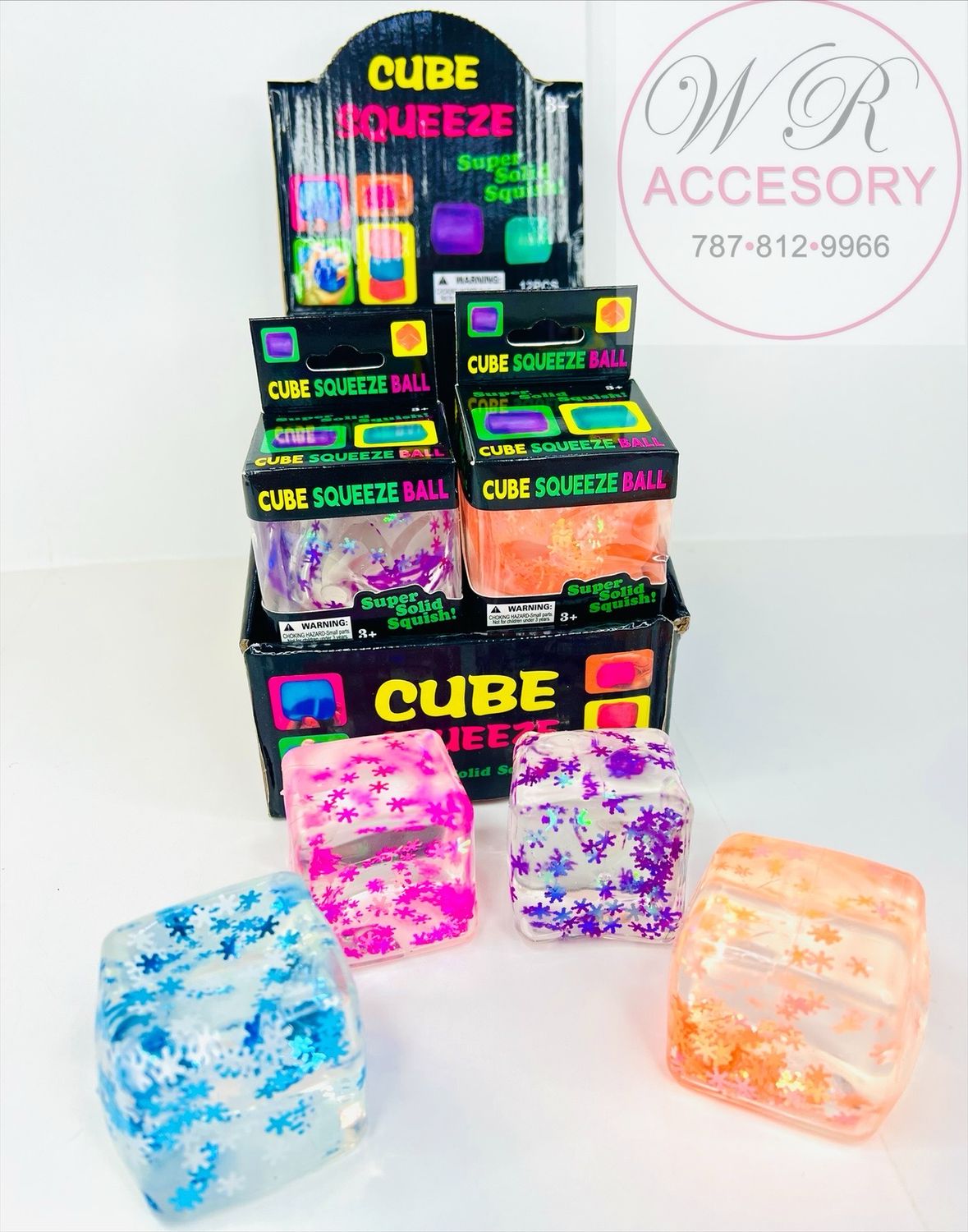 ETC-3448 Cube squishy 12Pcs 