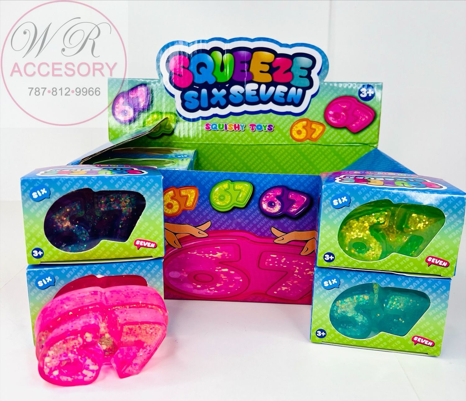 ETC-3482 SIX SEVEN Squishy 12Pcs 