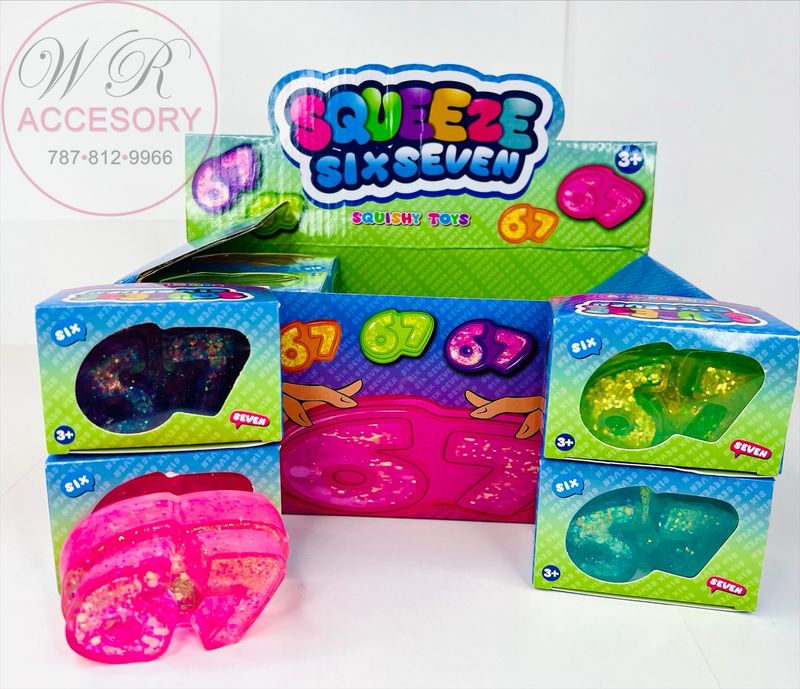 ETC-3482 SIX SEVEN Squishy 12Pcs 