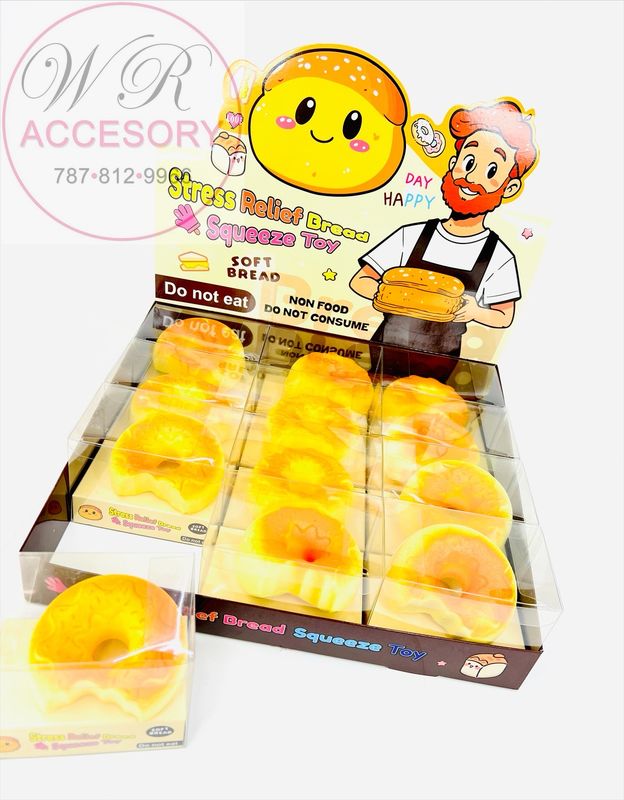 ETC-3350 Donut Squeeze Toy 12 pcs