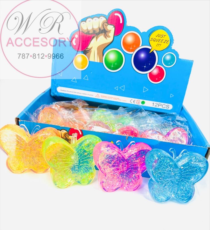 ETC-3336 Squishy Mariposas 12 pcs
