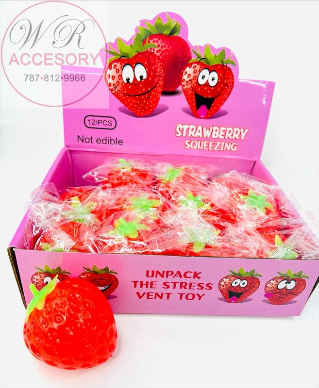 TY-0001 Strawberry Squishy 12 pcs
