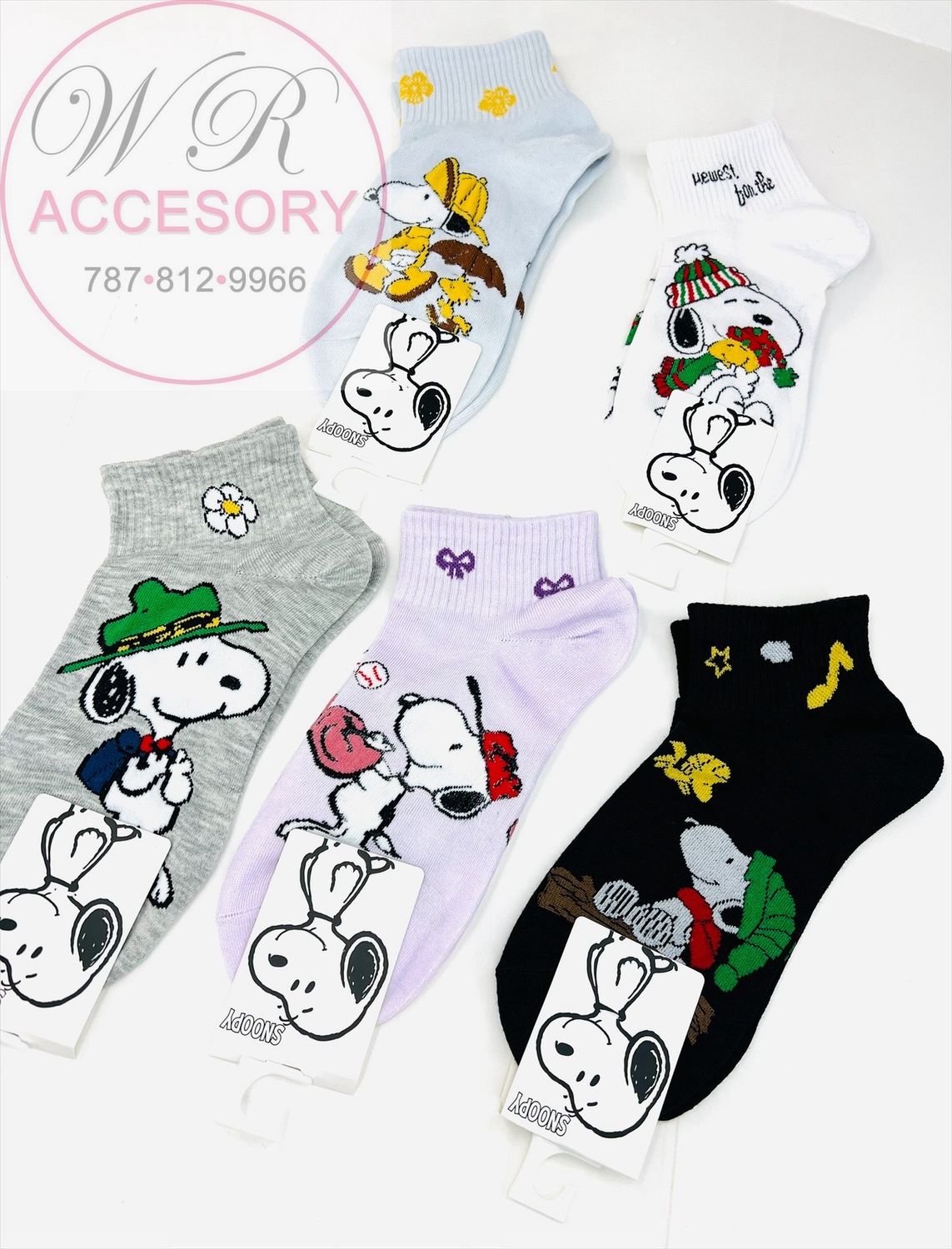 RNT-1657 Medias Snoopy 12 pcs