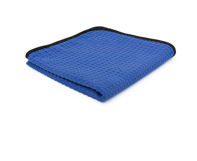 LINGE MICROFIBRE REBORD NOIR 16X24 BLEU 500GSM LINGE MICROFIBRE REBORD NOIR 16X24 BLEU 500GSM