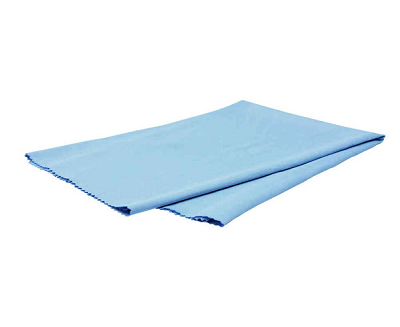 LINGE A VITRE BLEU  MICROFIBRE PQT10LINGES14 X14