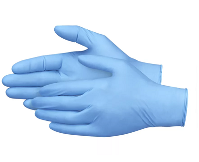 NITRILE S/POUDRE NOIR MOYEN 100U WIPECO 5M