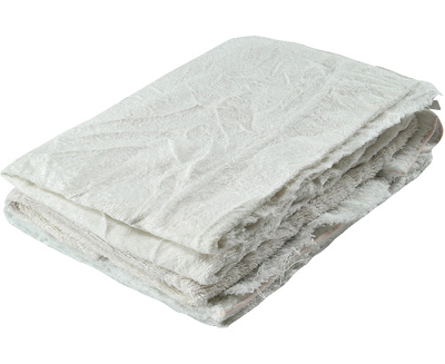 RATINE BLANCHE EN  PQT 8 LBS RECYCLÉ TLW-8C