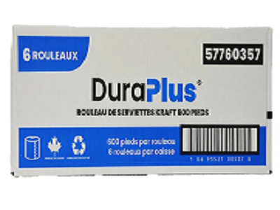 PAPIER A MAIN BRUN 6 X 600' DURA 57760357 56/PAL