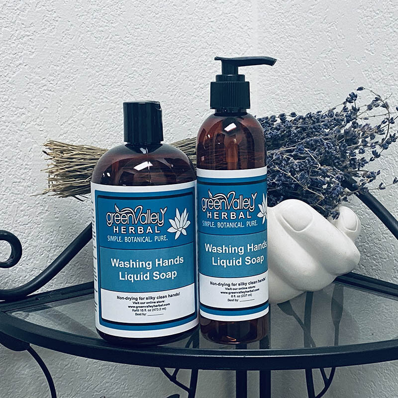 Washing Hands Liquid Soap