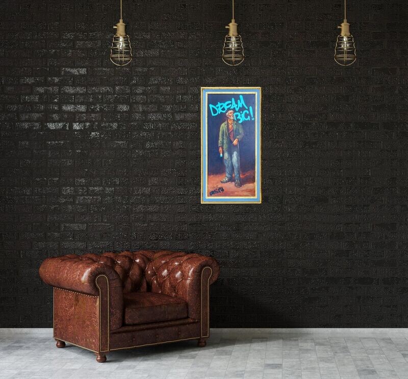 Dream Big (Blue) Framed - Reloved Series