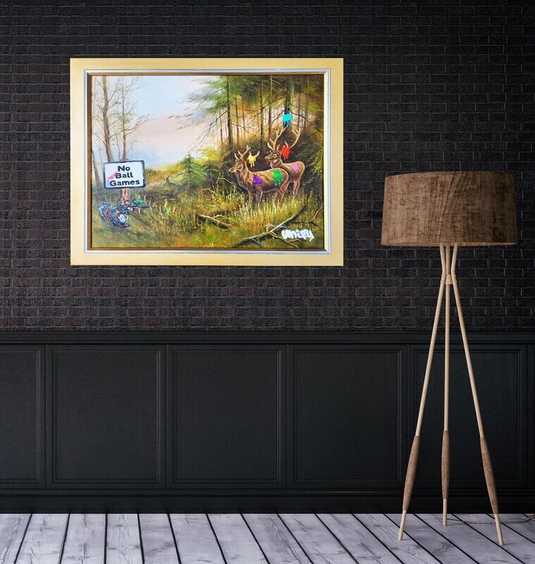 No Paintball Games Framed - Reloved Series