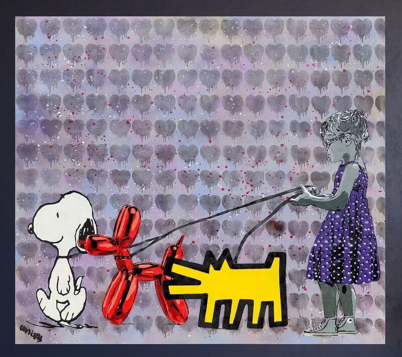 Celebrity Dog Walker Canvas