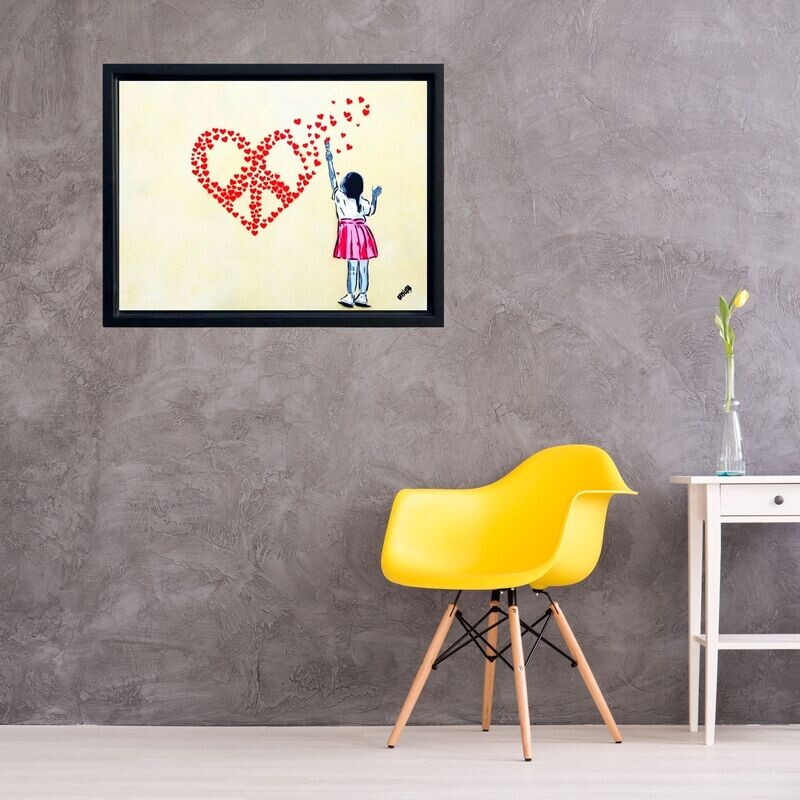 Heart of Hearts CND Girl Pink Canvas