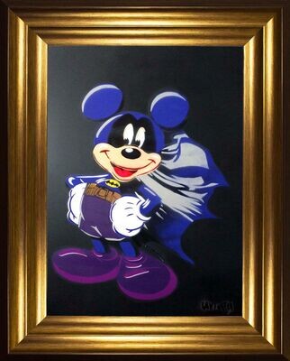 Bat-Mickey - Limited Edition A1 On Black Board