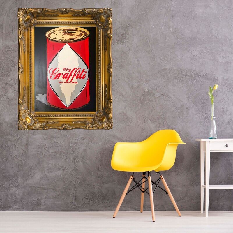 Enjoy Graffiti Coca Cola Can - Limited Edition A1 On Black Board