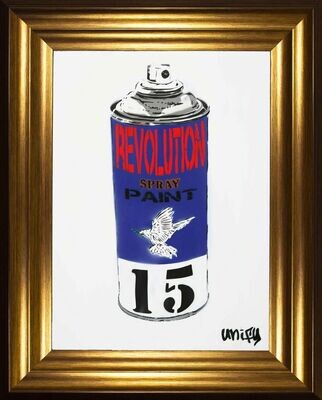 Revolution Spray Paint Can (Purple) - Limited Edition A1 On White Board