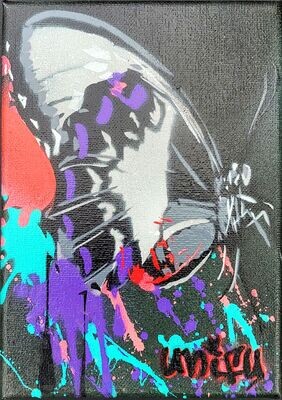 Dripping Butterfly 180 Colours - Mini Canvas