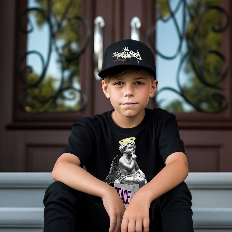 Unify Pale Lemon Yellow One Love Emboss Stitched Snapback Cap Youth Size