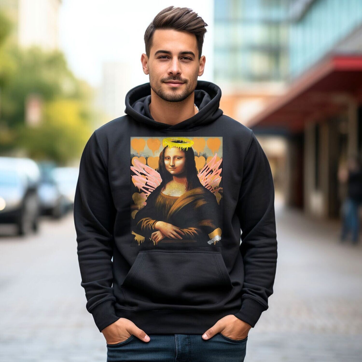 Mona Angel Hoodie Original Artwork by Unify