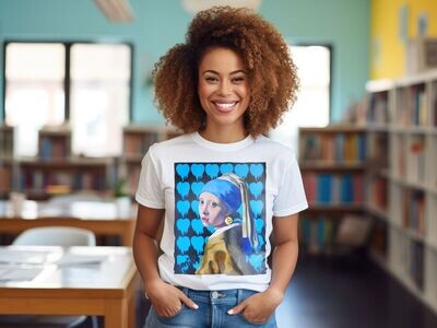 Girl with the Smiley Earring T-Shirt Original Artwork by Unify