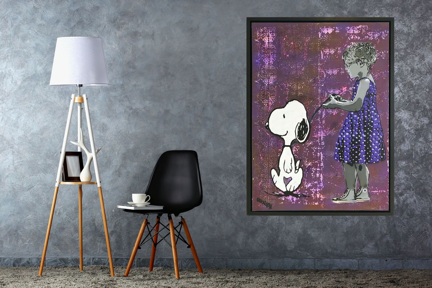 Celebrity (Snoopy) Dog Walker with Float Frame