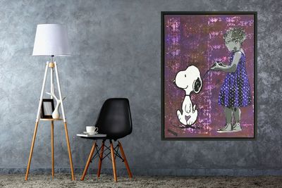 Celebrity (Snoopy) Dog Walker with Float Frame