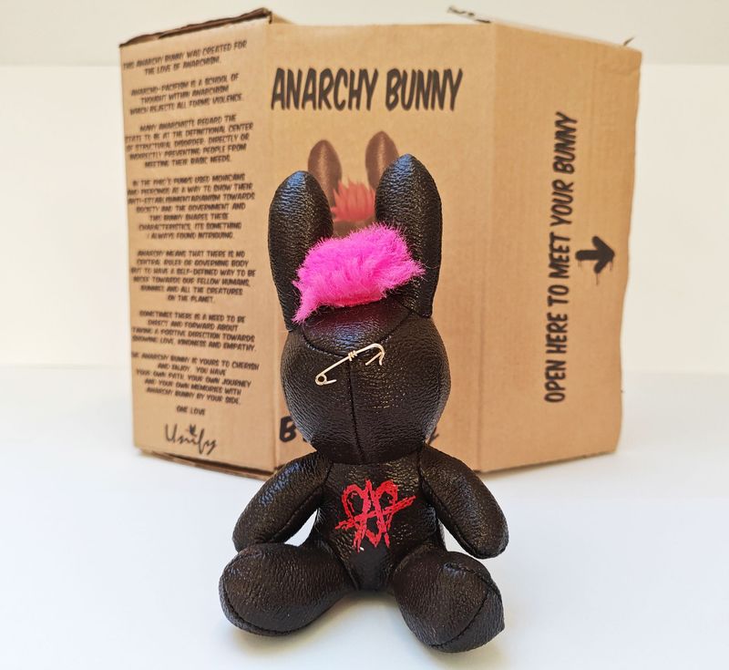 Anarchy Bunny Boxed with Keychain - Chocolate Brown AB001
