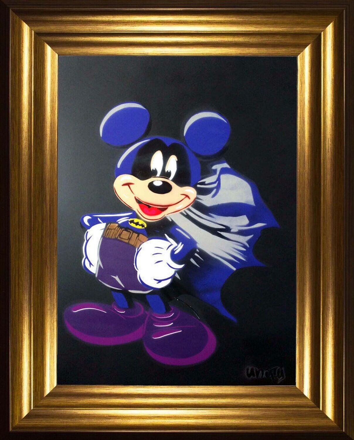Bat-Mickey - Limited Edition A1 On Black Board Bat-Mickey - Limited Edition A1 On Black Board