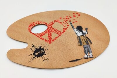 Heart of Hearts CND Girl on Wooden Artist Pallete Heart of Hearts CND Girl on Wooden Artist Pallete