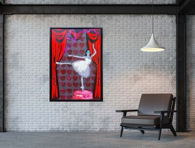 Clockwork Ballerina with Float Frame Clockwork Ballerina with Float Frame