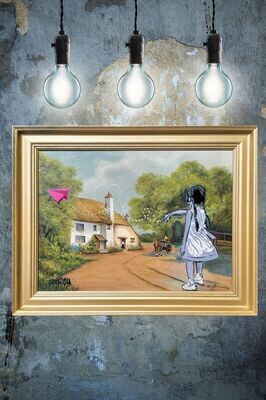 Paper Plane Love Framed - Reloved Series Paper Plane Love Framed - Reloved Series