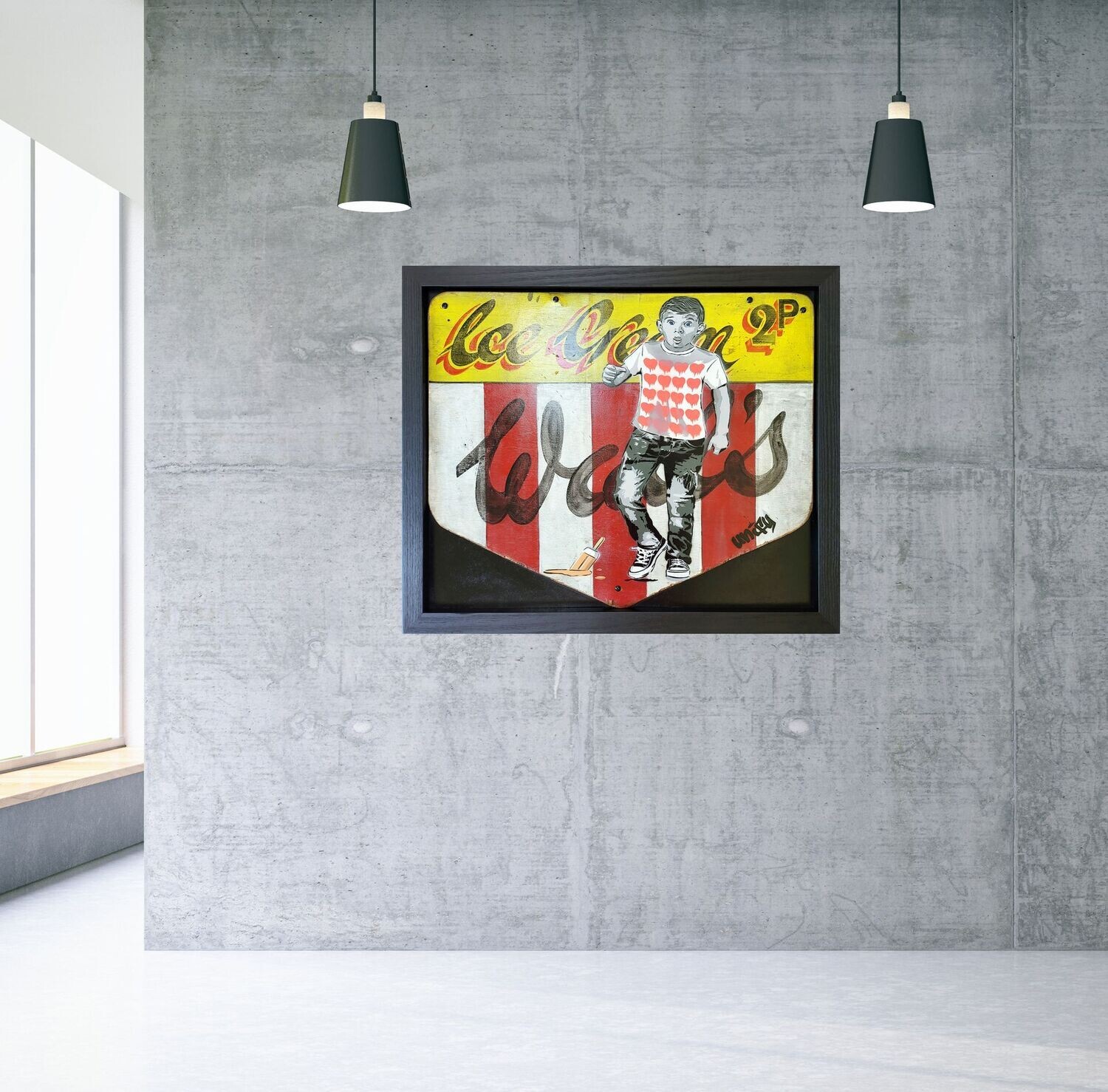 I dropped My Ice-Cream Framed - Reloved Series I dropped My Ice-Cream Framed - Reloved Series
