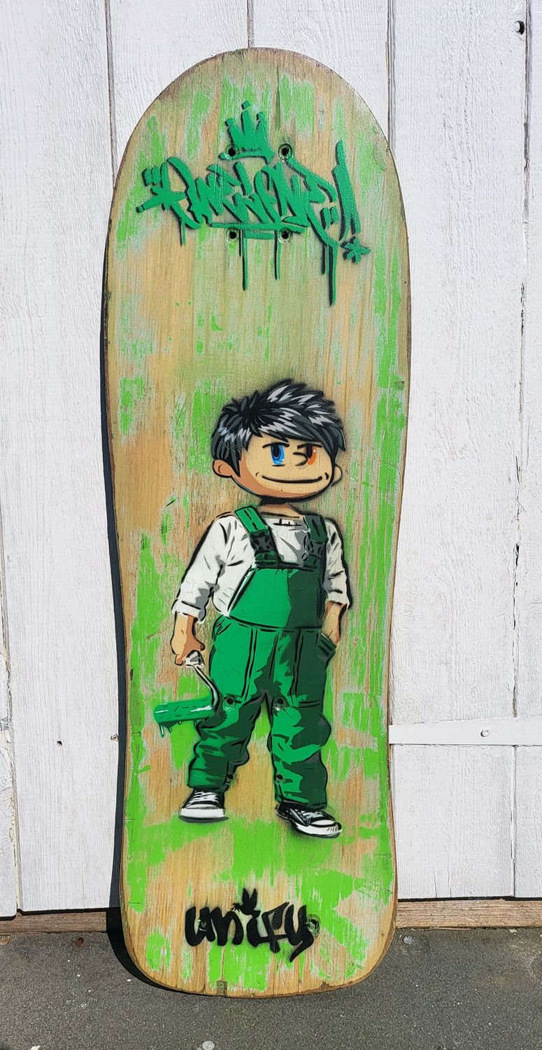 Pax Green Overalls One Love Green Fade Skateboard Deck Pax Green Overalls One Love Green Fade Skateboard Deck