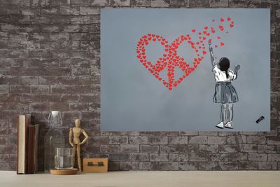 Heart of Hearts CND Girl Grey Canvas Heart of Hearts CND Girl Grey Canvas