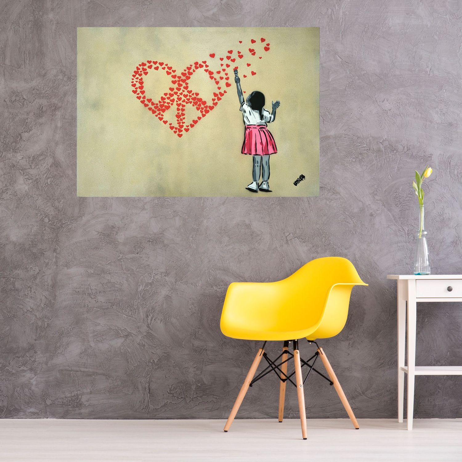Heart of Hearts CND Girl Golden Canvas Heart of Hearts CND Girl Golden Canvas