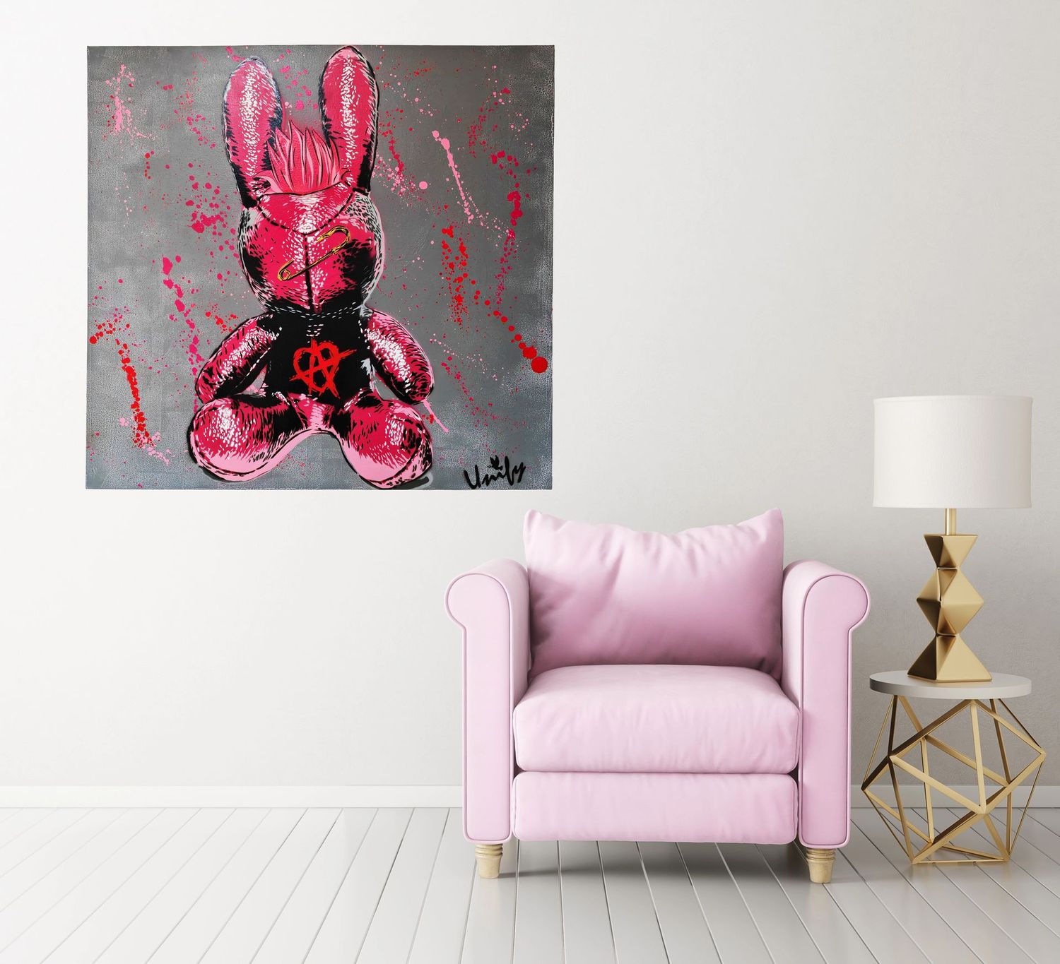 Pink Anarchy Bunny