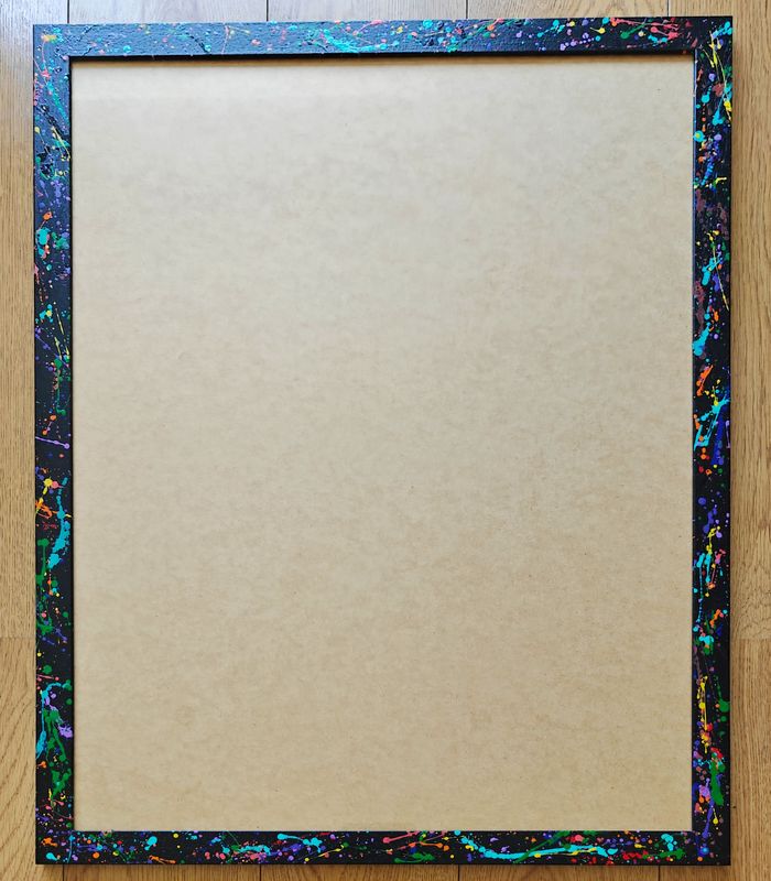 Splash Painted Black Frame 1