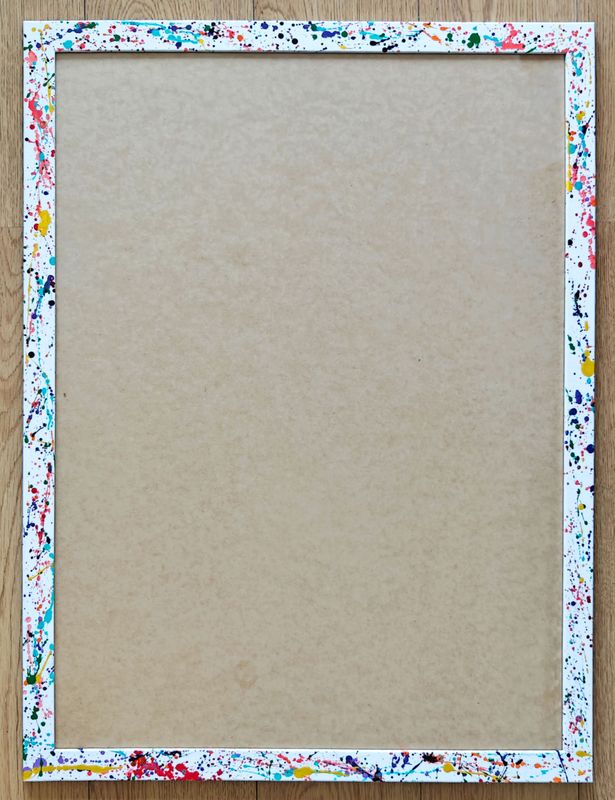 Splash Painted White Frame 4