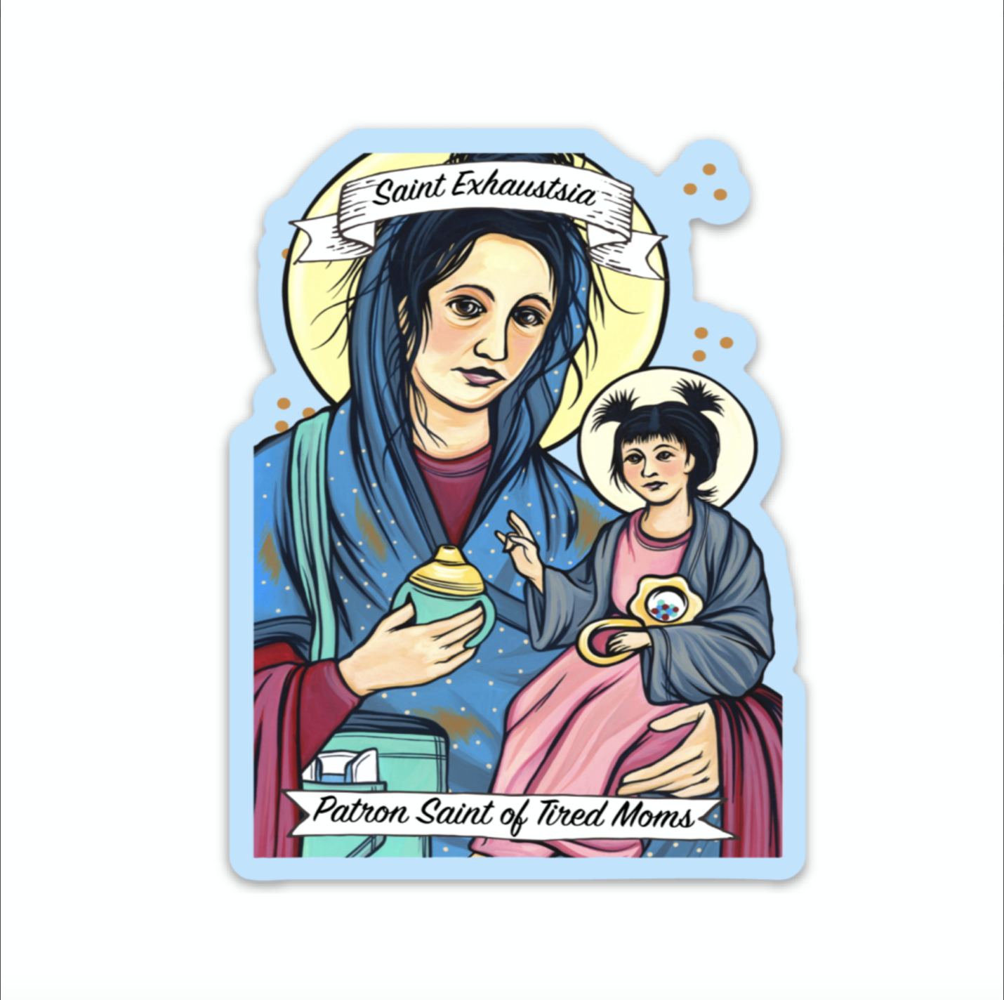 Saint Exhaustia Sticker 